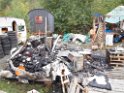 Wohnwagen ausgebrannt Koeln Muelheim Muelheimer Ring Piccoloministr P099